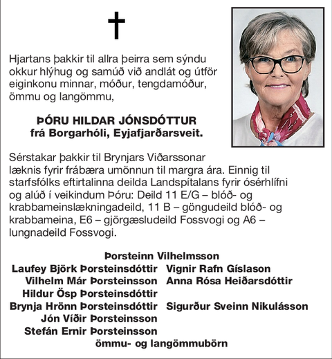 Þóru Hildar Jónsdóttur