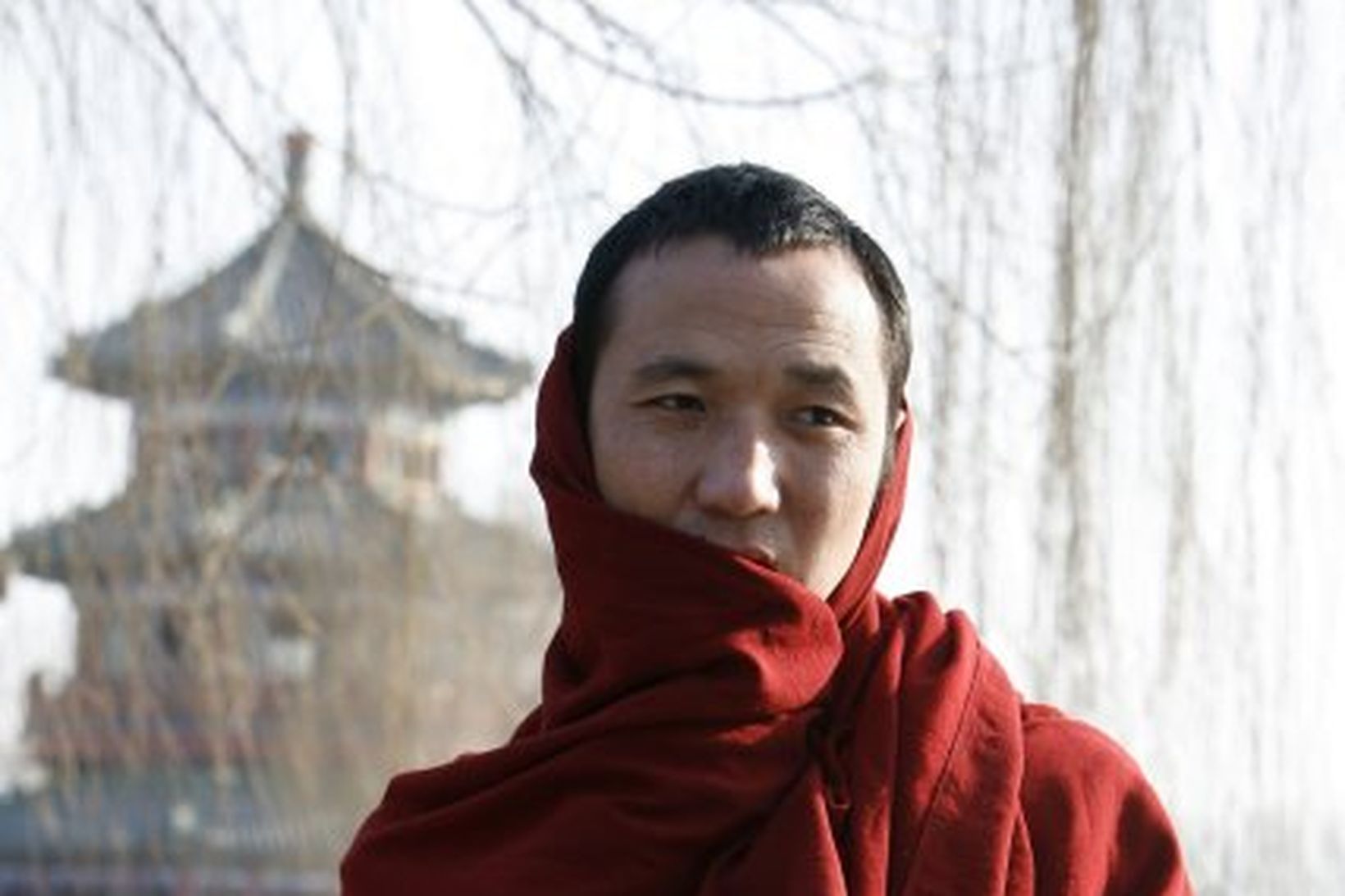 Munkur frá Tíbet.