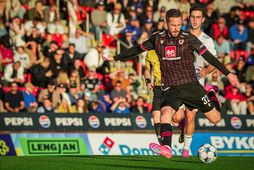 Gylfi Sigurðsson skoraði tvö mörk af vítapunktinum í kvöld.