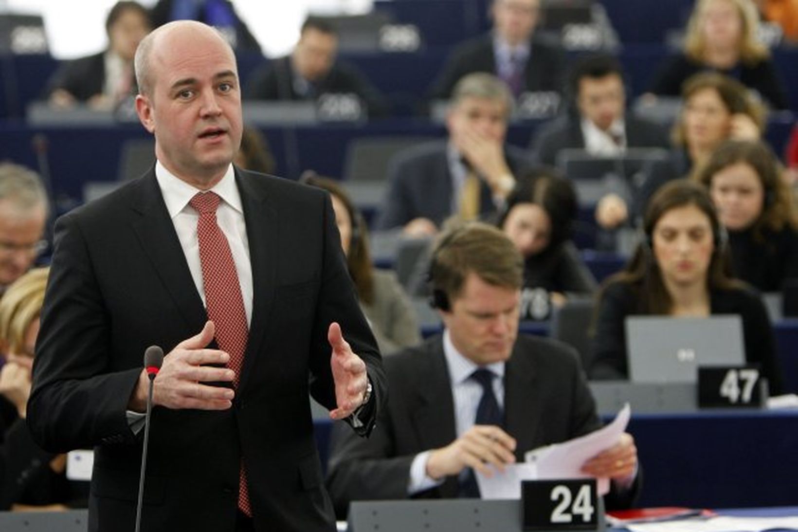 Fredrik Reinfeldt, forsætisráðherra Svíþjóðar.