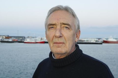 Ægir Jónsson, skipstjóri á Goðafossi, hefur verið yfir 40 ár til sjós. Hann stýrði skipinu …