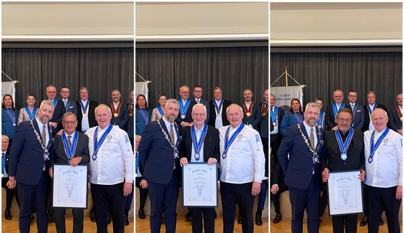 Þrír matreiðslumeistarar fengu Cordon Bleu-orðuna