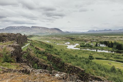Þingvellir, the site of the ancient Icelandic Parliament, appears frequently in stories such as Njal's Saga.
