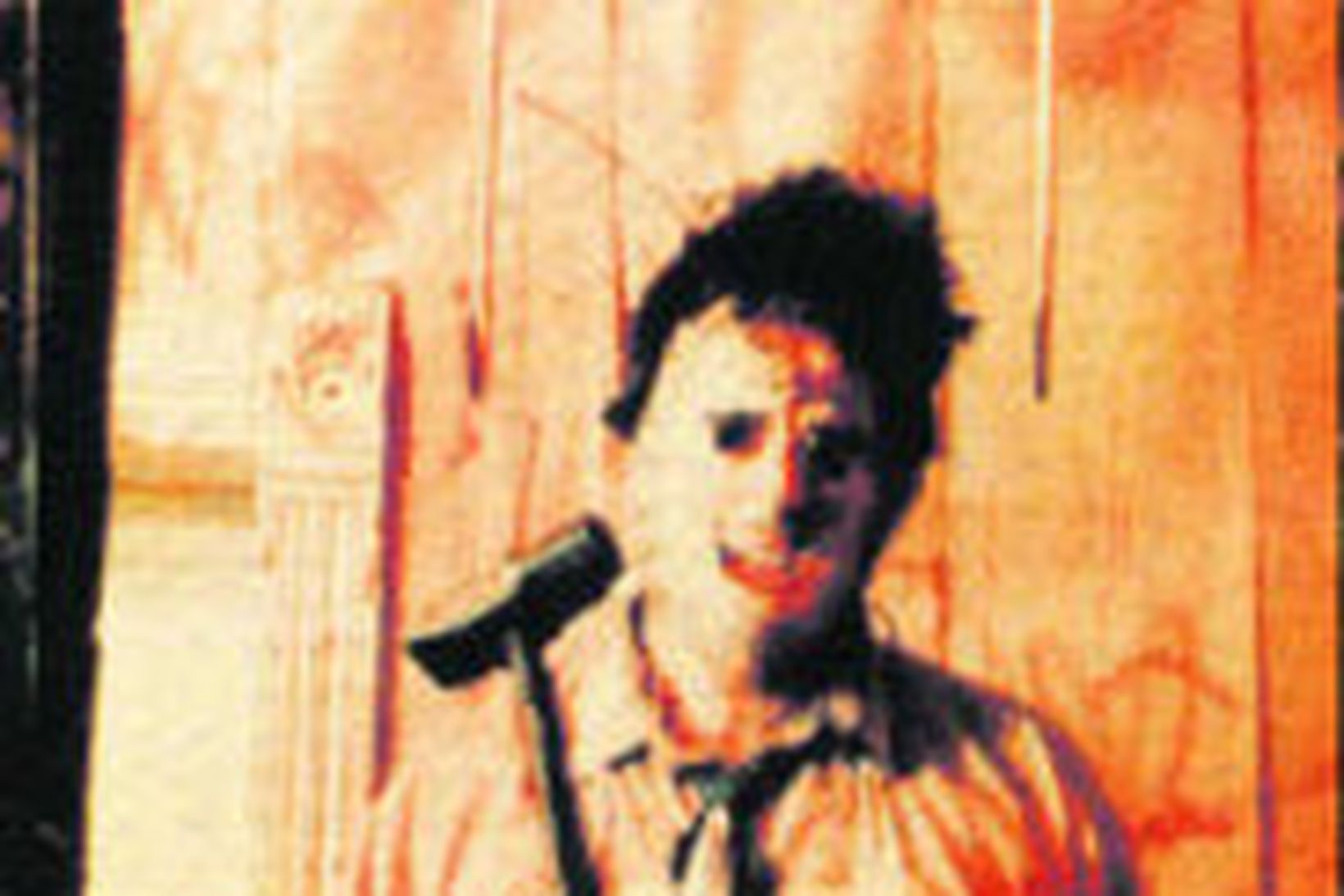 Gunnar sem Leatherface í The Texas Chainsaw Massacre.