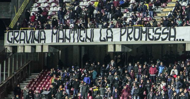 Stuðningsmenn Salernitana.