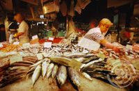 Mercado de La Boqueria í Barcelona