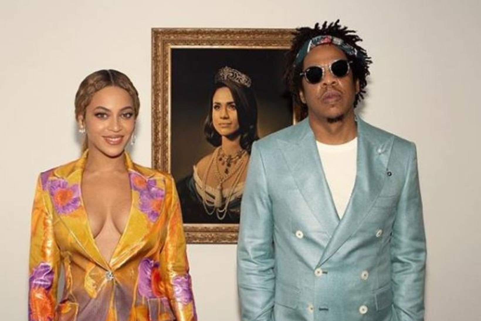 Beyoncé og Jay-Z vöktu athygli á myndbandi með Meghan Markle-mynd …