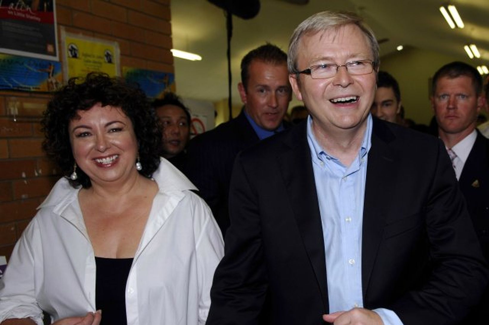 Kevin Rudd ásamt eiginkonu sinni