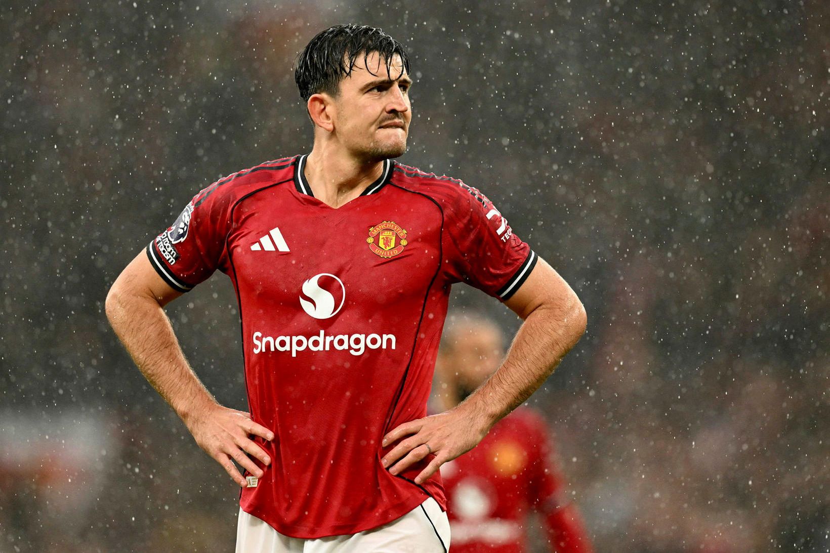 Harry Maguire í leik með Manchester United.