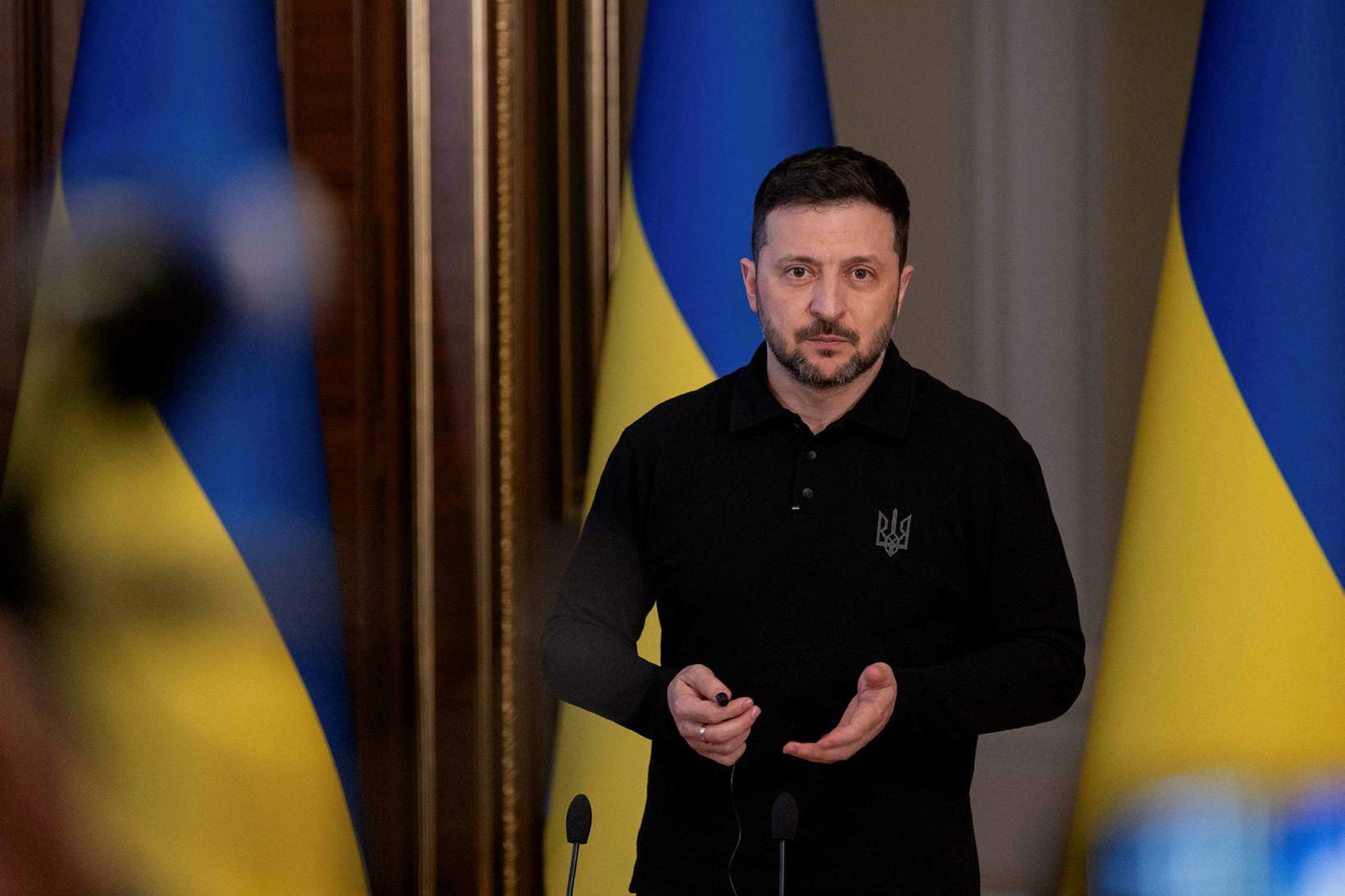 Volodimír Selenskí Úkraínu­for­seti.