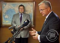 Olli Rehn í utanríkisráðuneytinu