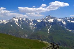 Fjöll í Tajíkistan.