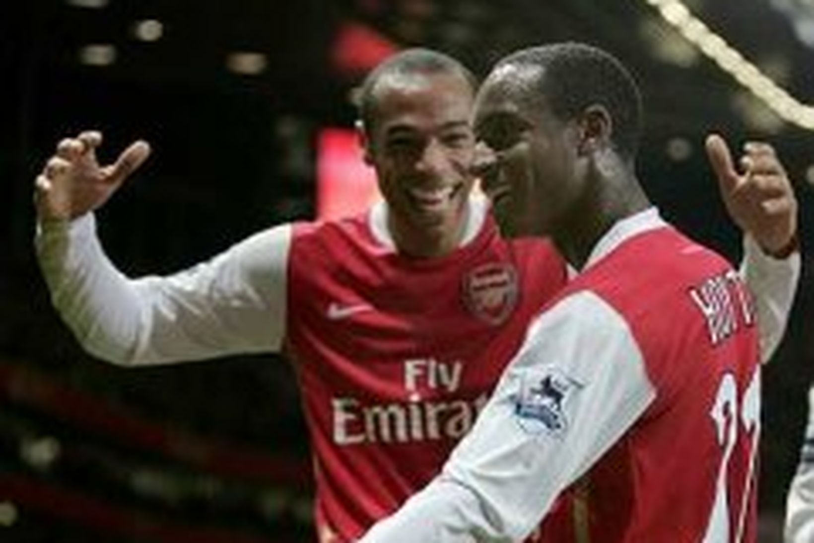 Justin Hoyte og Thierry Henry verða í eldínunni með Arsenal …