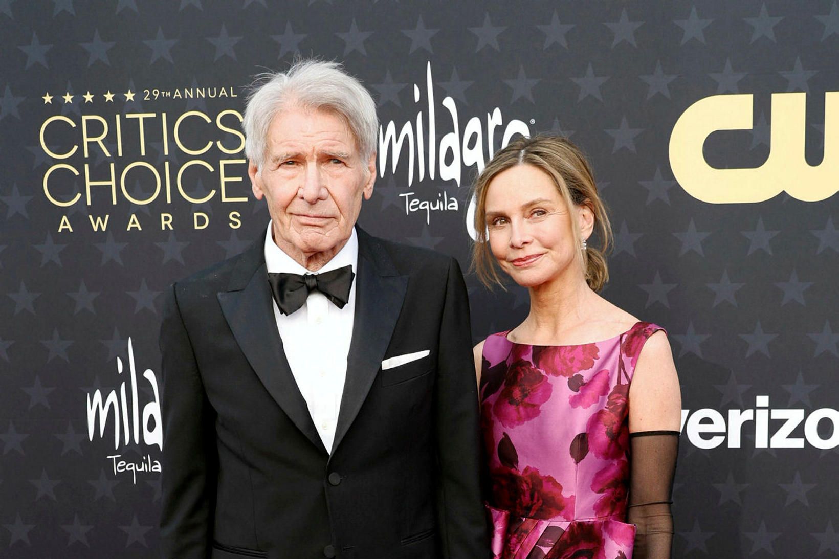 Leikarahjónin Harrison Ford og Calista Flockhart.