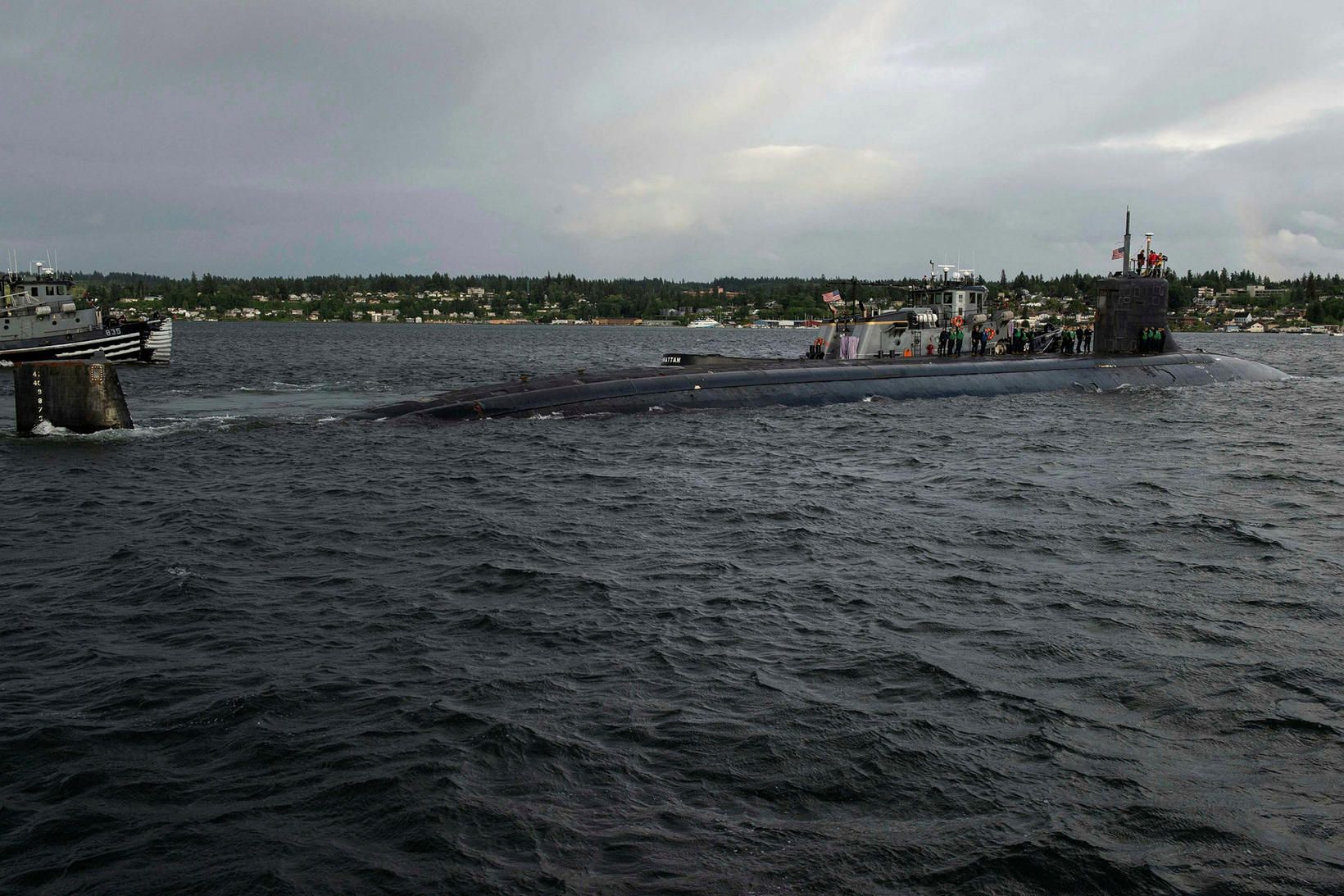 USS Connecticut. Mynd úr safni.