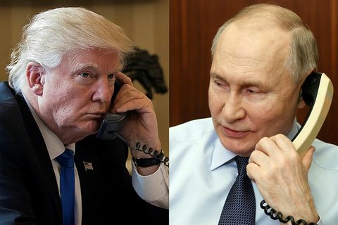 Trump og Pútín ræddu saman í síma fyrr í dag.