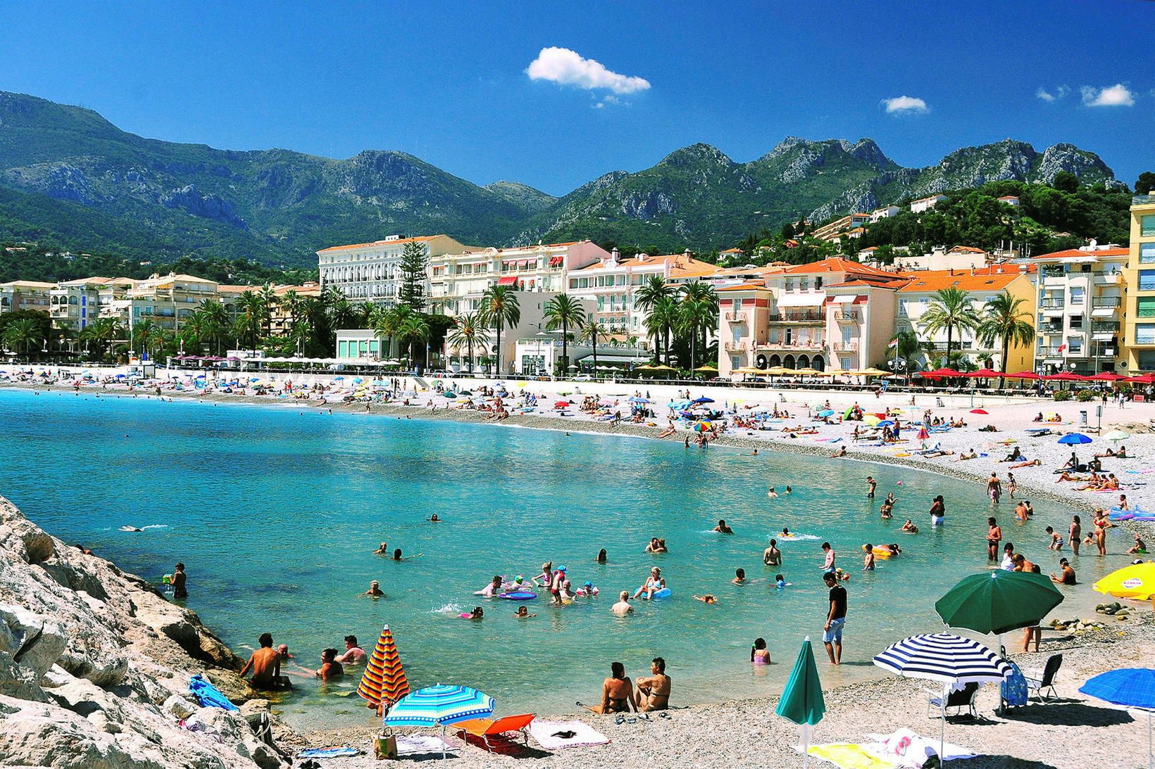 Menton er hinn fullkomni strandbær.