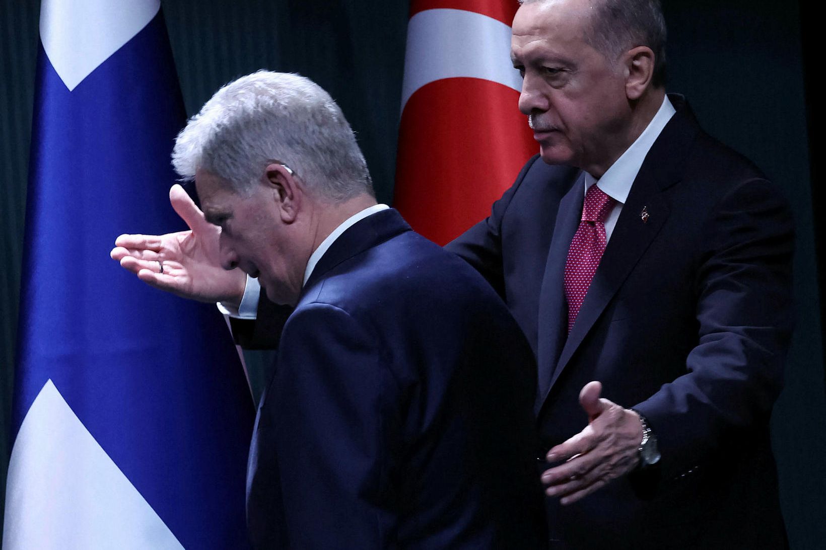 Erdogan hefur breytt afstöðu sinni gagnvart aðildarumsókn Finnlands í NATÓ.