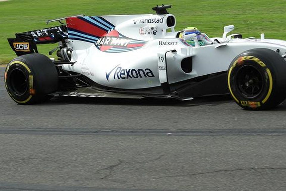 Felipe Massa hjá Williams í Melbourne.