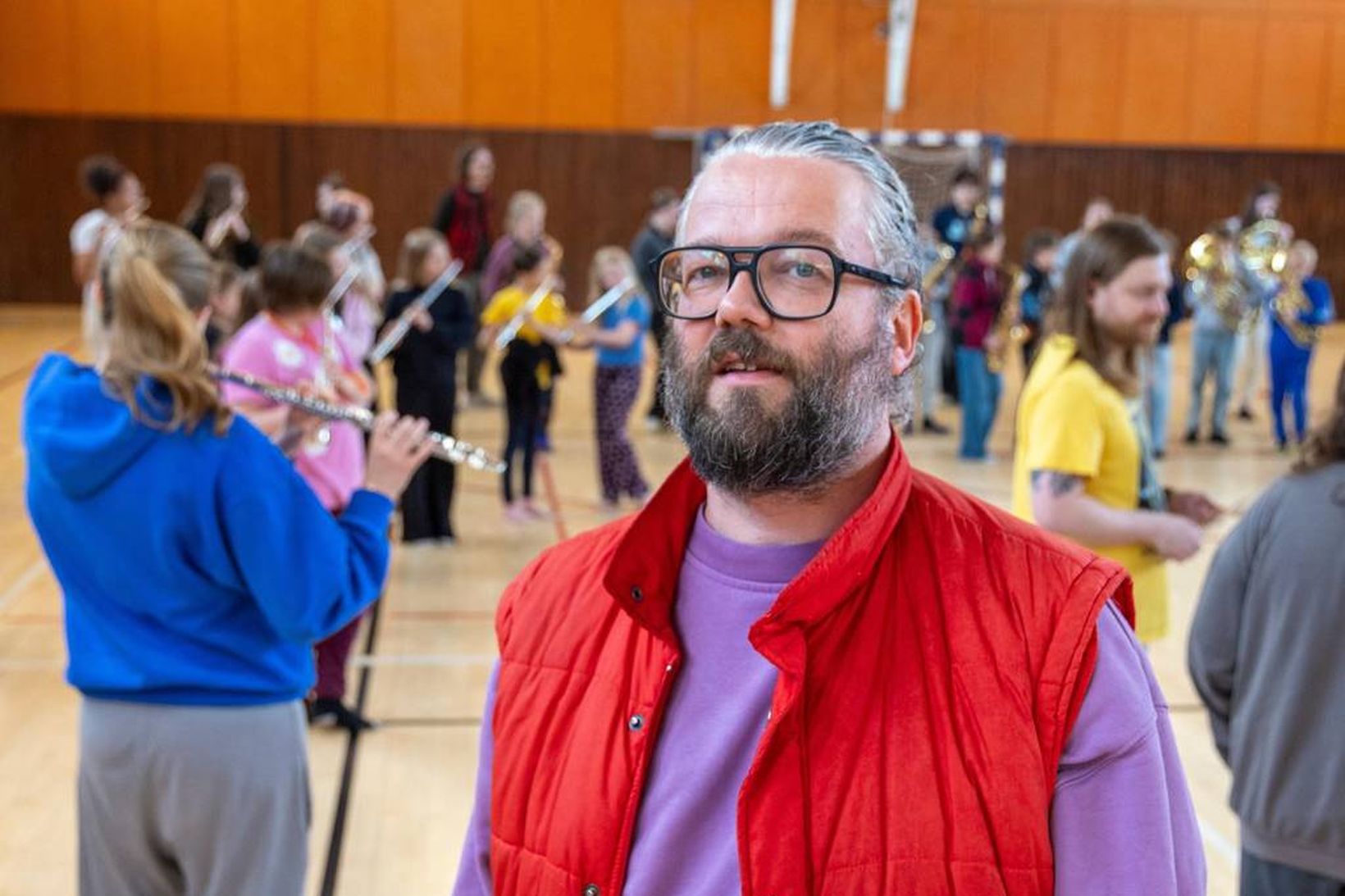 Hundruð barna í tónlistargjörningi