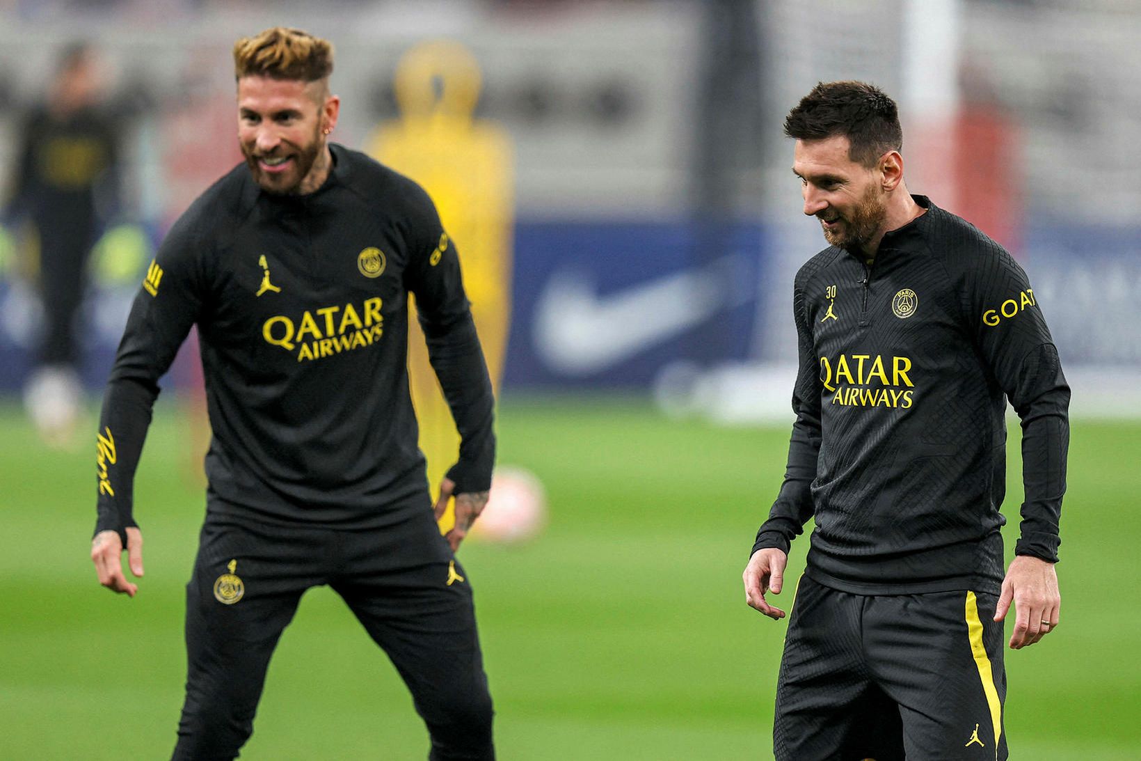 Sergio Ramos og Lionel Messi eru góðir félagar í dag.