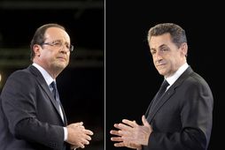 Francois Hollande og Nicolas Sarkozy