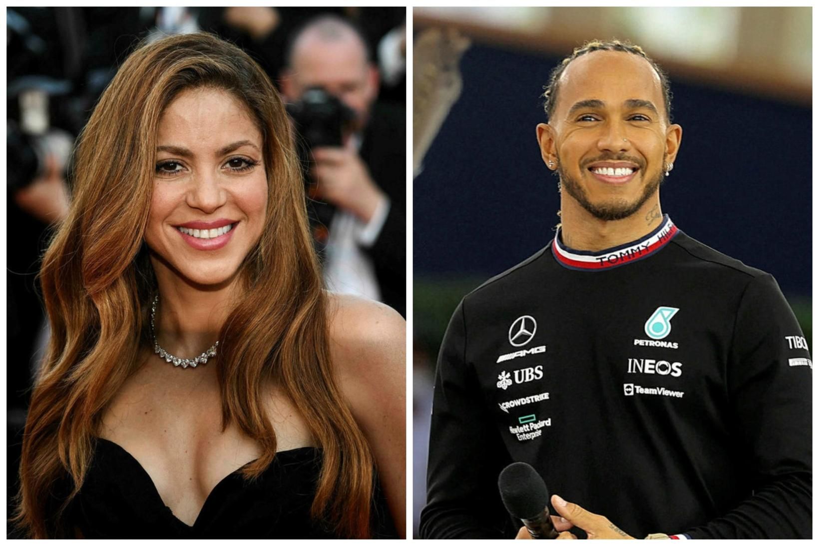 Shakira og Lewis Hamilton eru sögð vera að stinga saman …