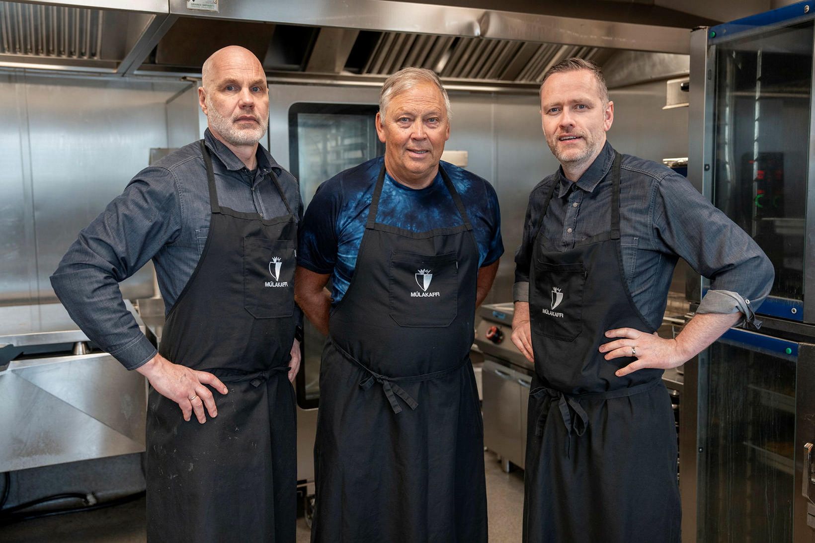 Teymið hjá Múlakaffi, Guðjón Harðarson, Jóhannes Stefánsson og Eyþór Rúnarsson …