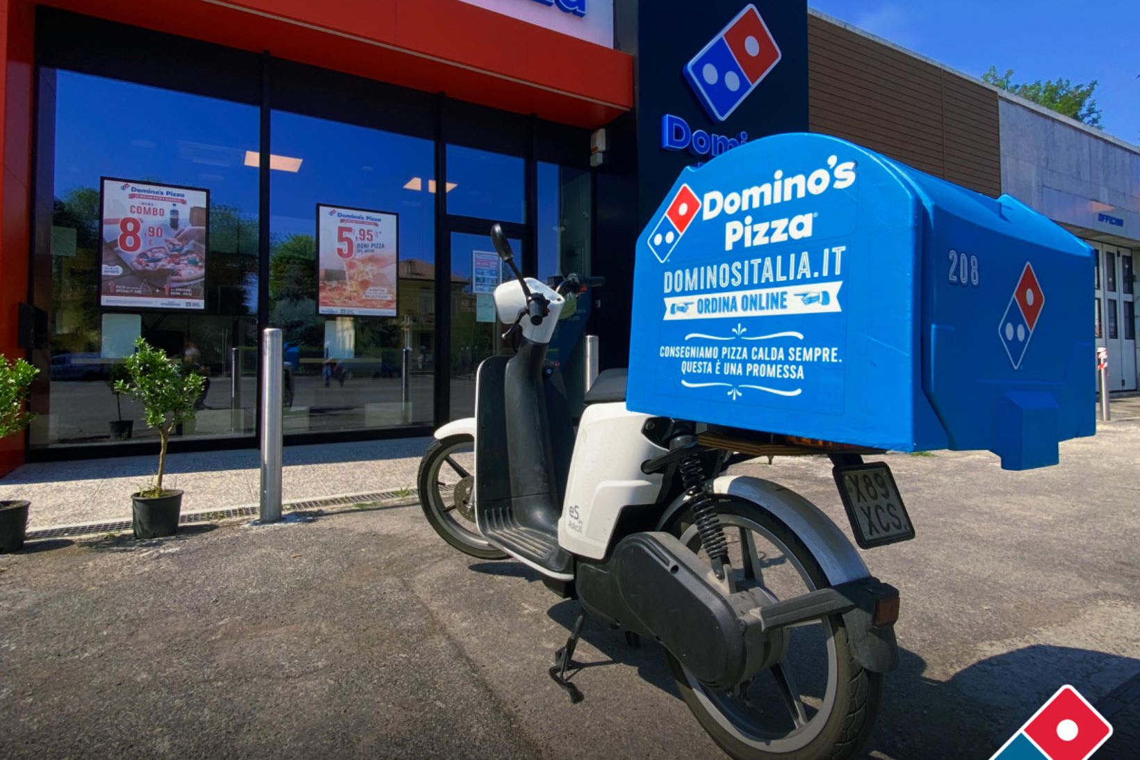 Domino's hóf starfsemi sína á Ítalíu fyrir sjö árum síðan.