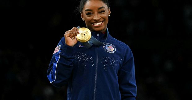 Fimleikakonan Simone Biles vann fjögur verðlaun á Ólympíuleikunum, þrjú gull og eitt silfur. Hún er …