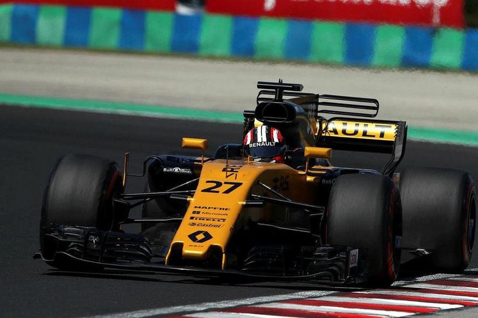 Nico Hülkenberg er ánægður Renaultinn.