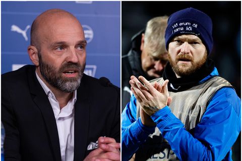 Arnar Gunnlaugsson og Aron Einar Gunnarsson.