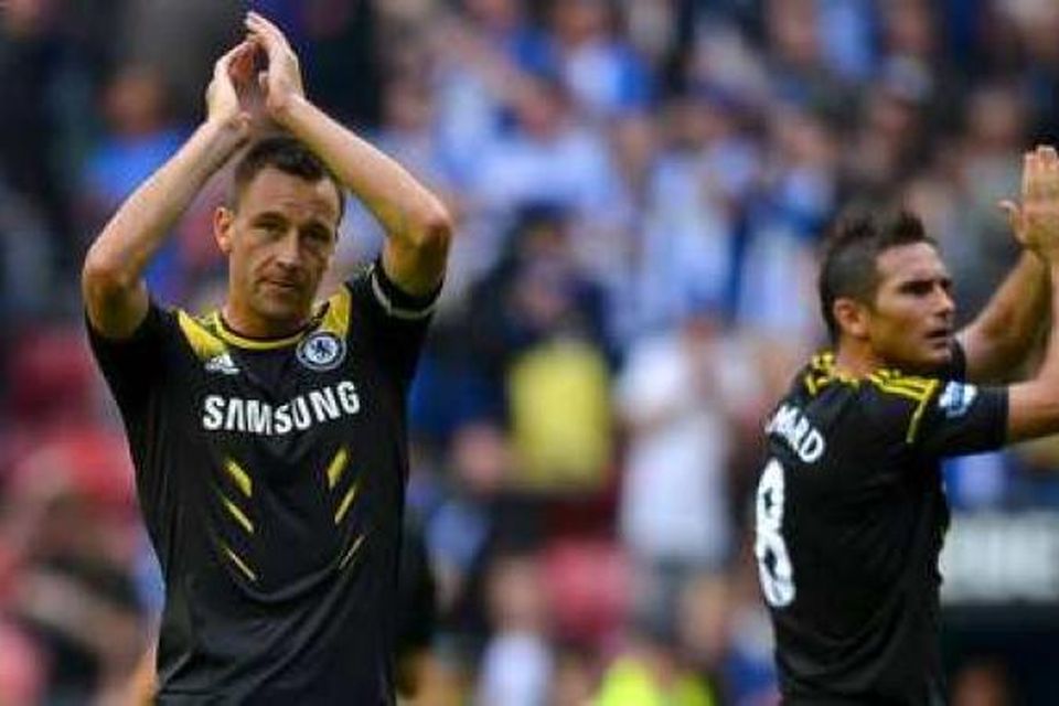 John Terry og Frank Lampard eru á meðal fimm leikjahæstu leikmanna Chelsea frá upphafi.