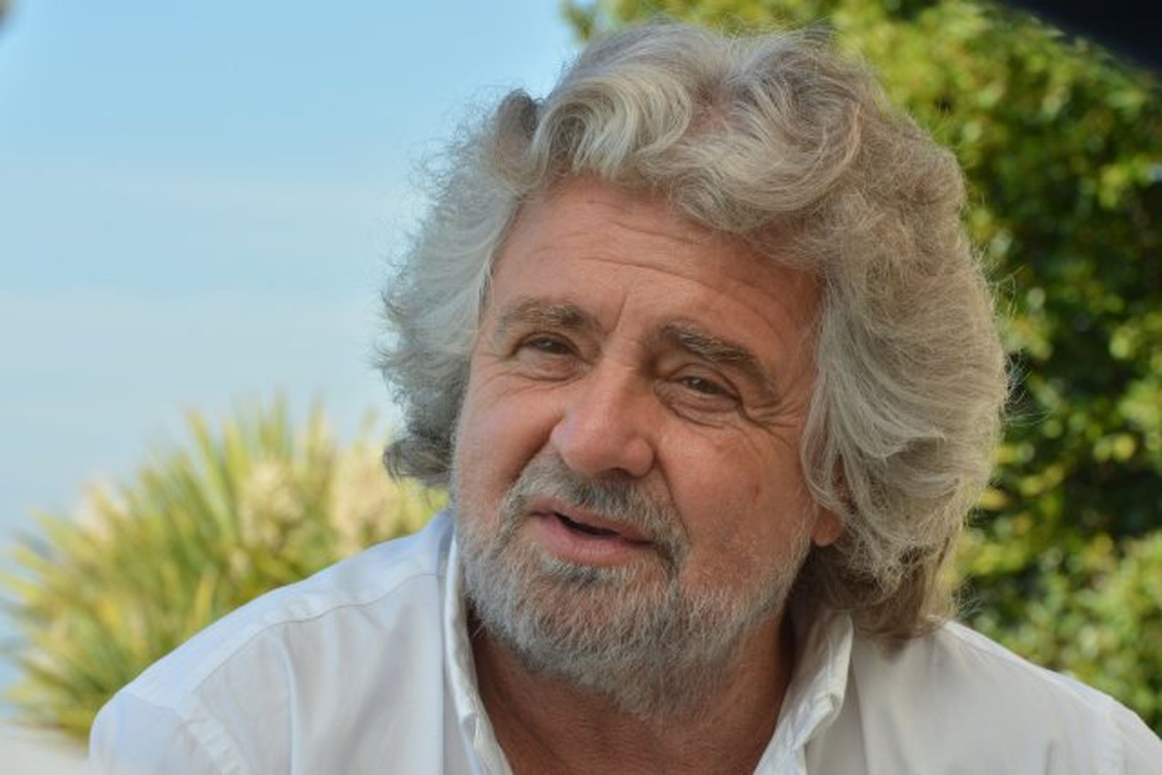 Beppe Grillo, leiðtogi Fimm stjörnu bandalagsins.