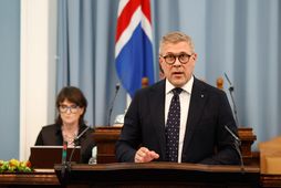 Bjarni fór með ræðuna fyrir skömmu.