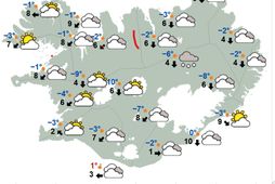 Veðurspá dagsins.