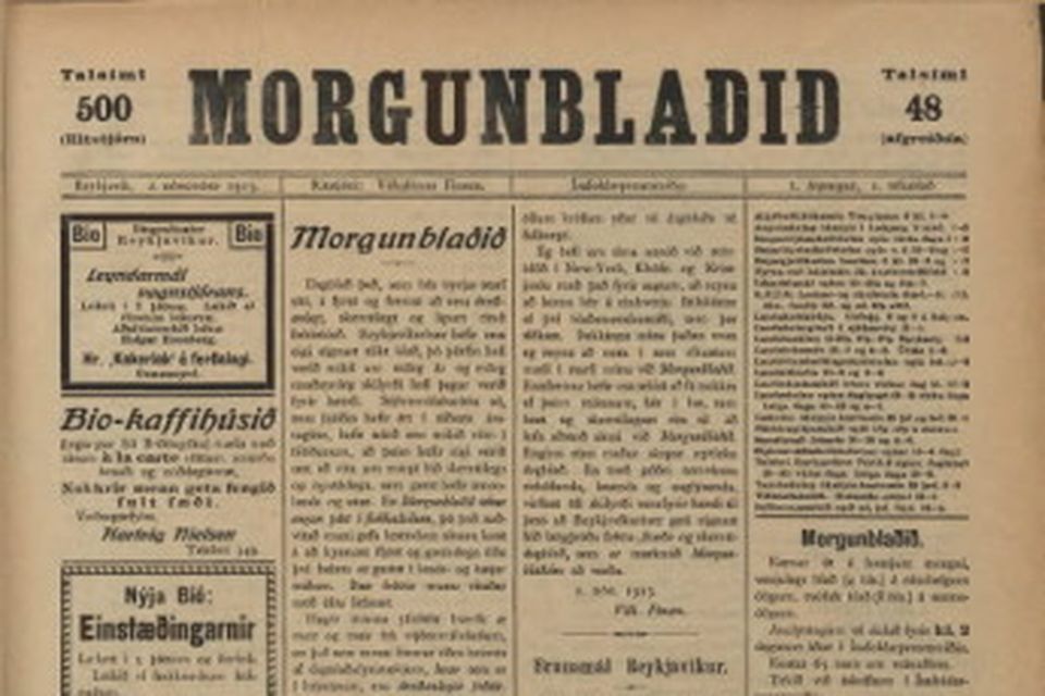 Forsíður Morgunblaðsins