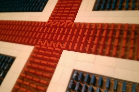 Alexander DIngs started building from Dominoes when he was seven.