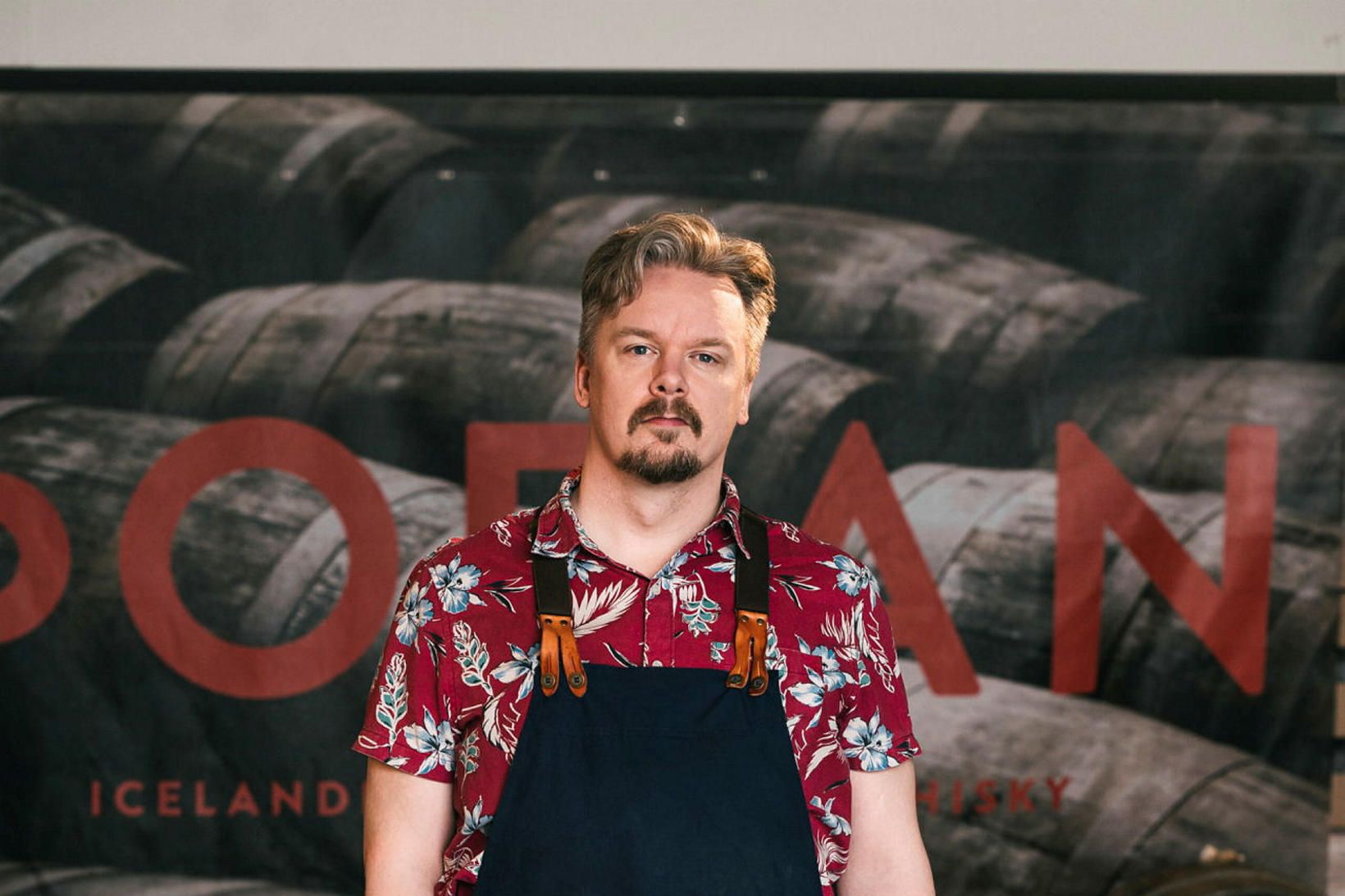 Birgir Már Sigurðsson framkvæmdastjóri Þoran Distillery sem framleiðir Marberg-ginið sem …