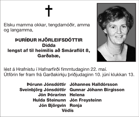 Þuríður Hjörleifsdóttir