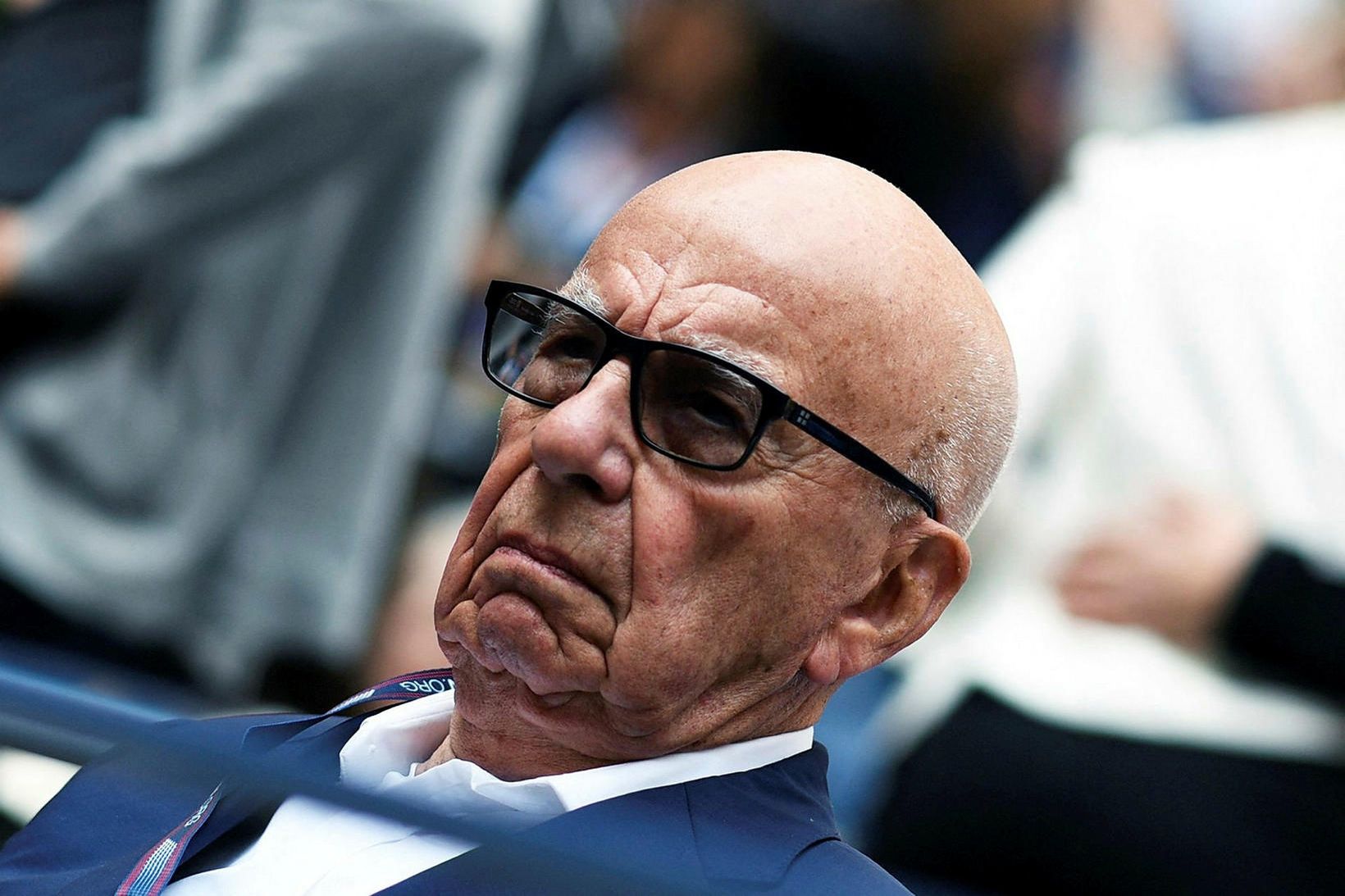 Rupert Murdoch á tennisleik árið 2017.