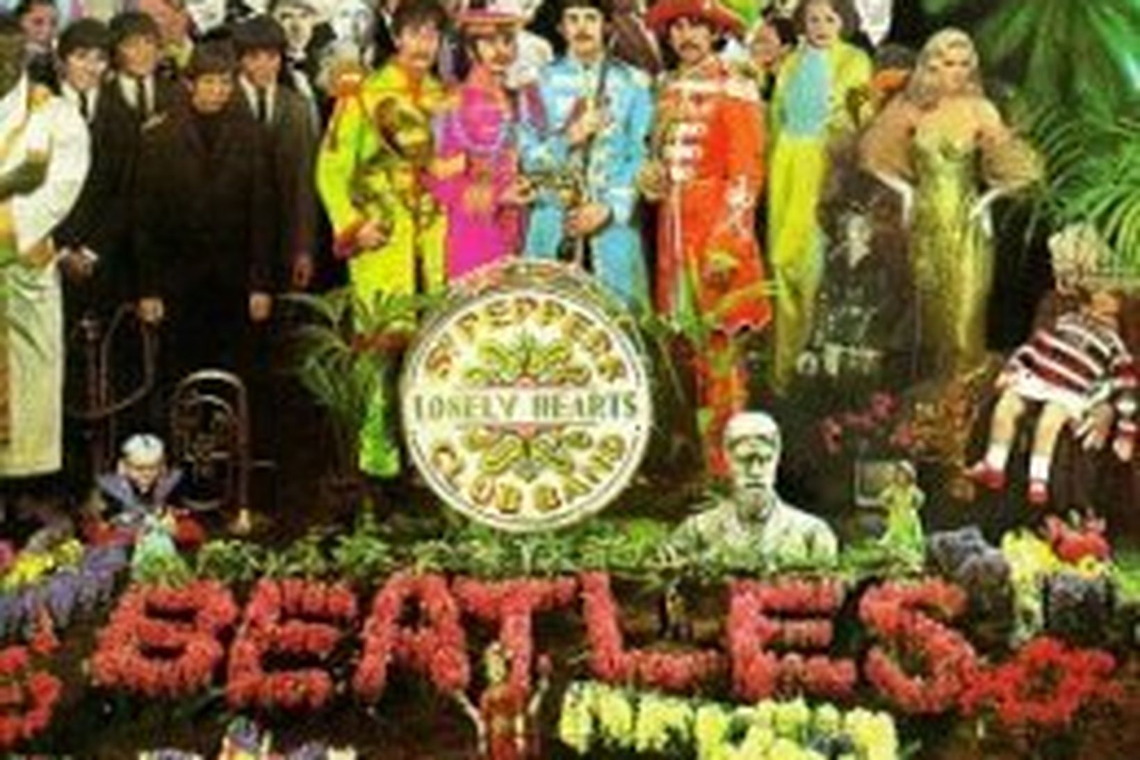 Myndin á umslaginu utan um Sgt. Pepper's Lonely Hearts Club …