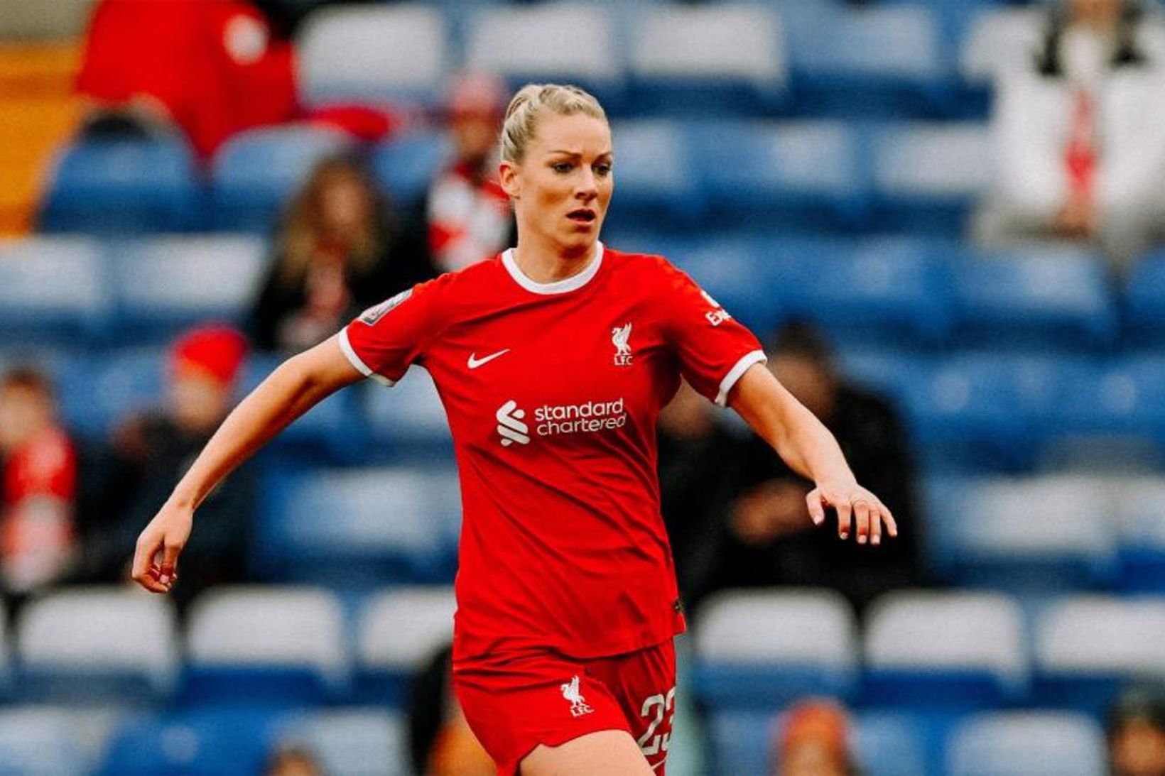 Gemma Bonner missti meðvitund gegn Manchester United.