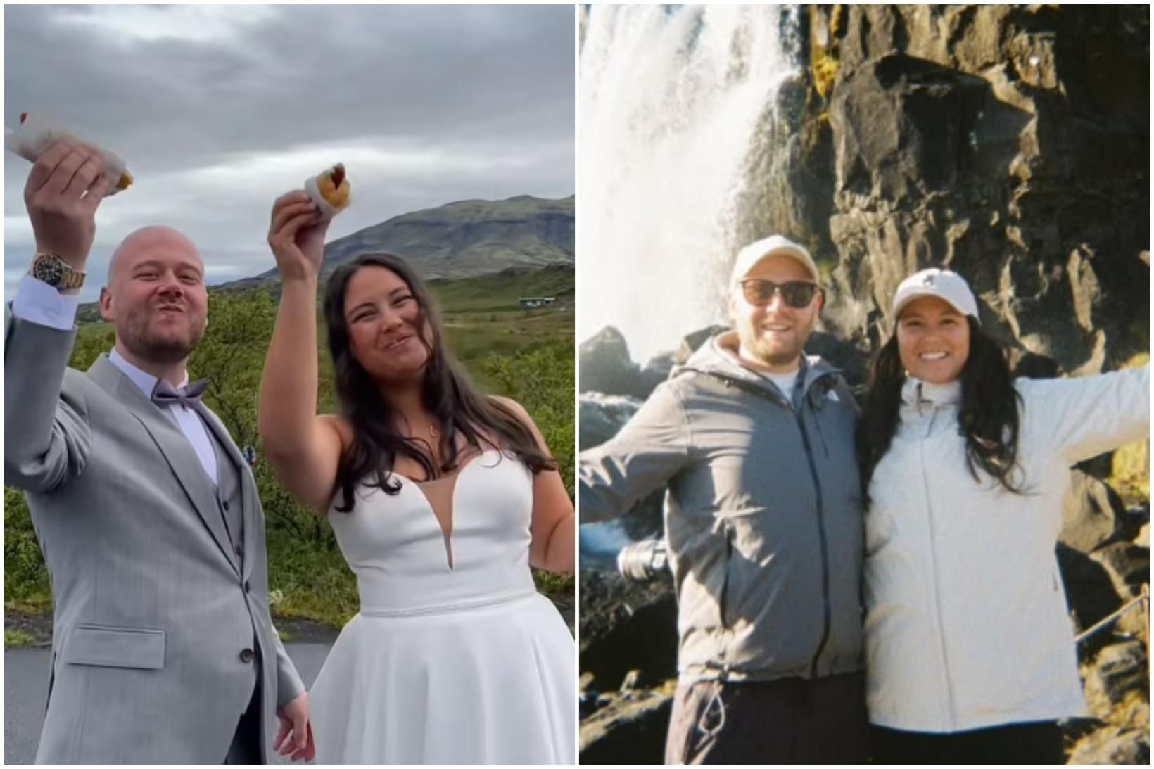Viktor Már Snorrason og Kaya Sue giftu sig síðustu helgi.
