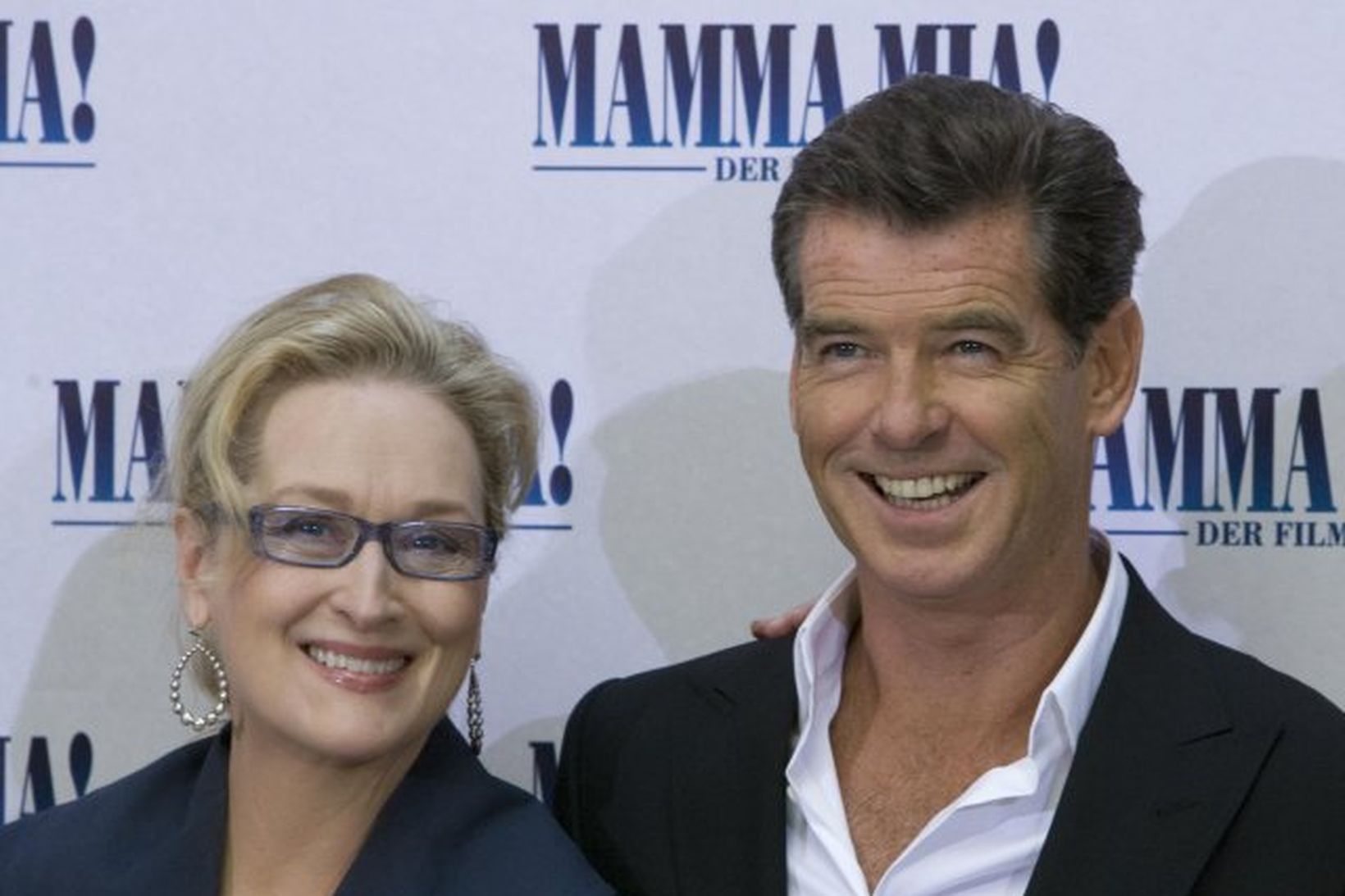 Meryl Streep og Pierce Brosnan leika bæði í kvikmyndinni Mamma …