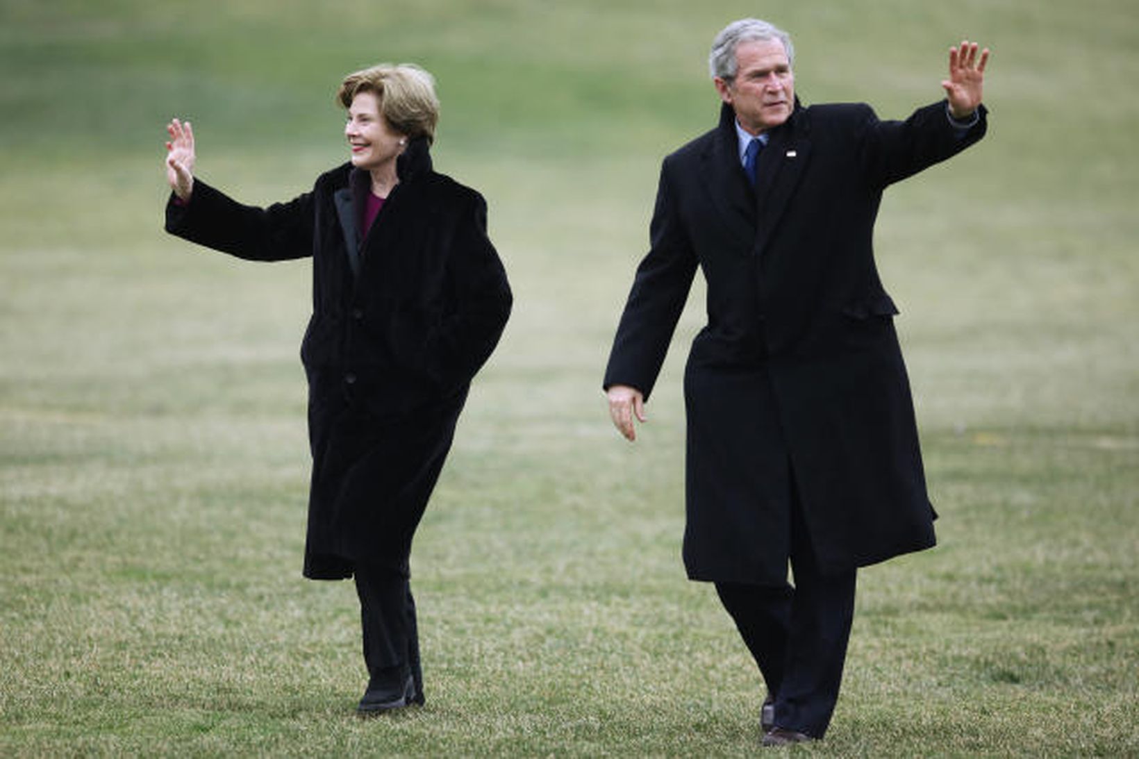 George W. Bush og Laura Bush.