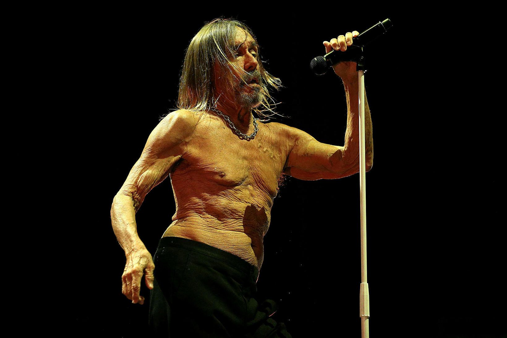 Iggy Pop hefur engu gleymt á sviði. Nema þá helst …