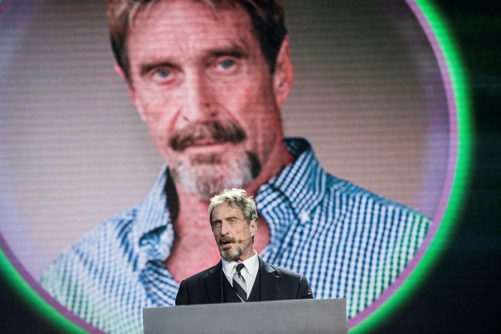 Tölvuveiruvarnafrumkvöðullinn John McAfee.