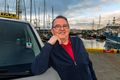 Höfnin Ólafur Halldórsson byrjaði á sjónum 15 ára og starfaði sem skipstjóri áður en hann fór að keyra leigubíl.