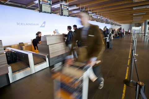 Security procedures are being inspected at Keflavik International Airport following the Brussels attacks this morning.